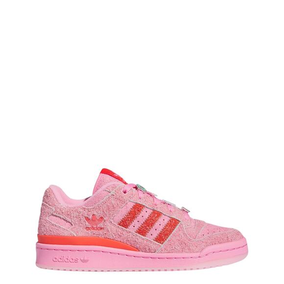 adidas Shoes - Adidas 'Forum' Pink Suede Low Cl The Grinch Shoes Size 9